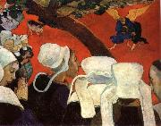Paul Gauguin The vision for the mass Sweden oil painting artist